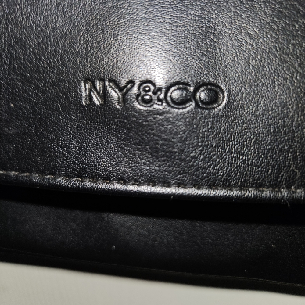 New York & Company Black Leather Shoulder Bag